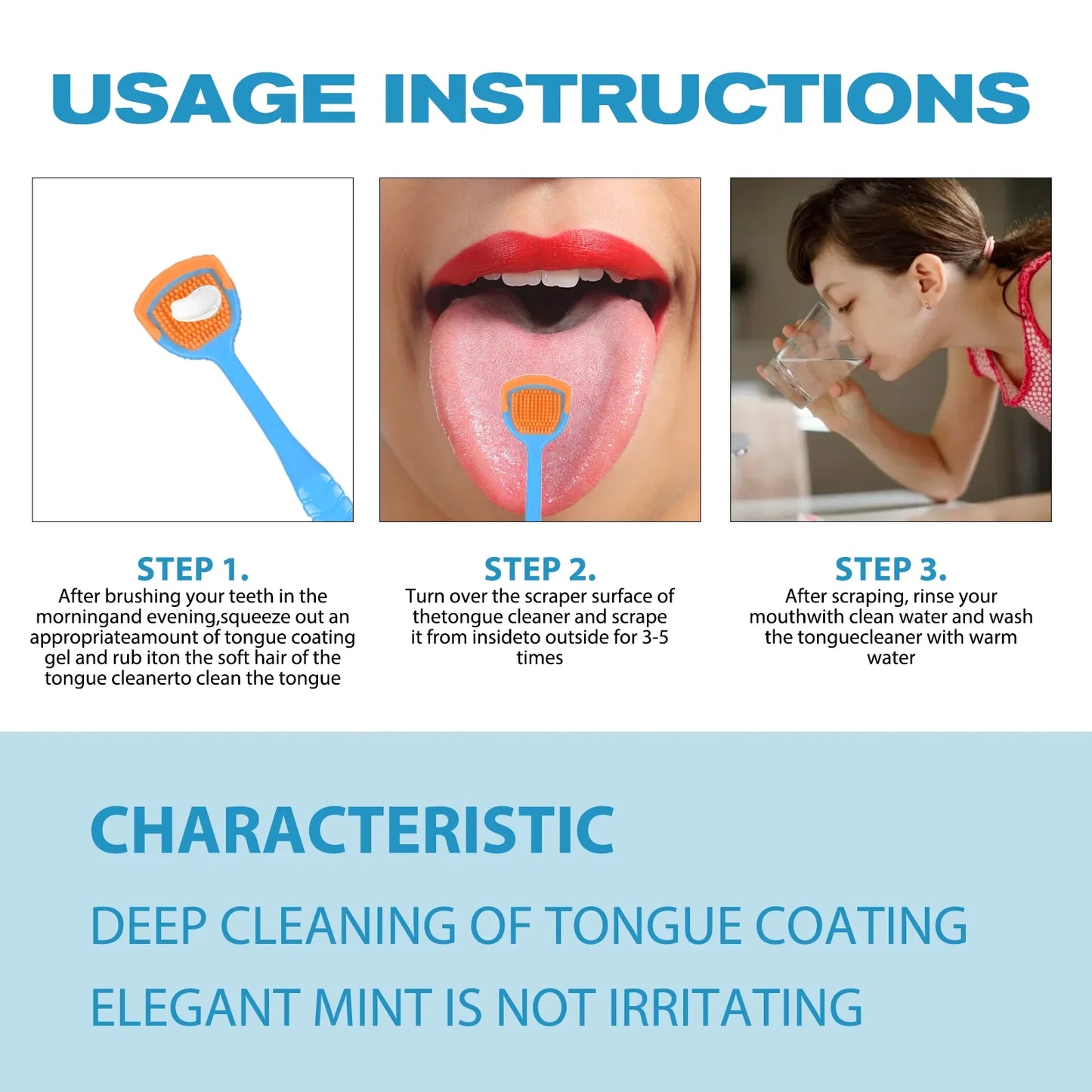 Tongue Cleaning Gel with Brush