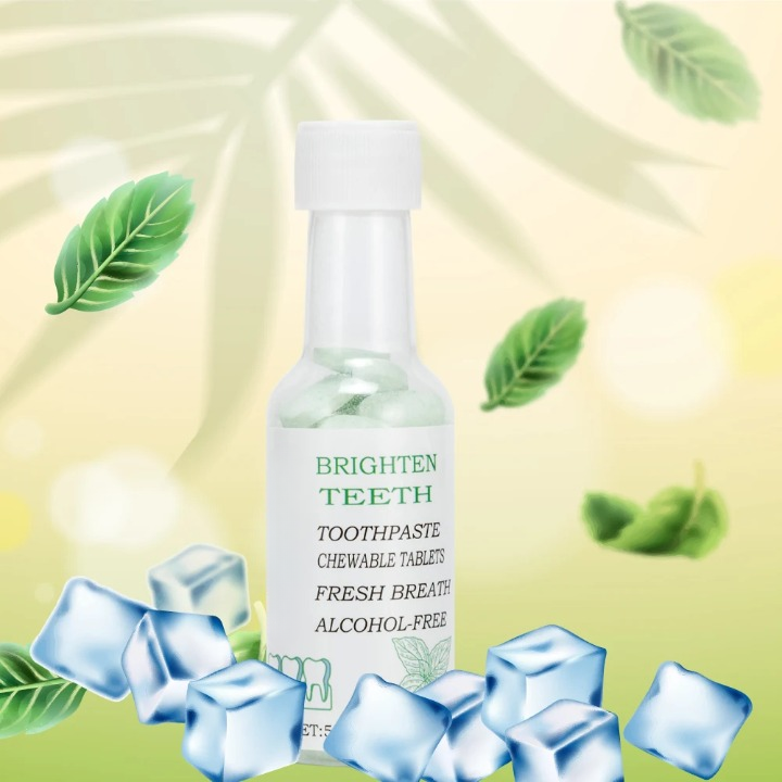 Brighten Teeth Chewable Toothpaste Tablets