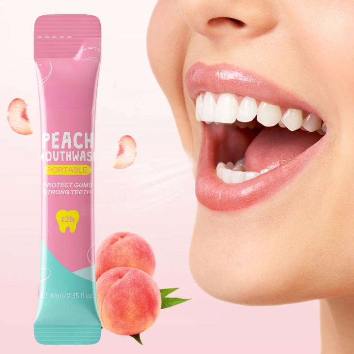 Peach Portable Mouthwash