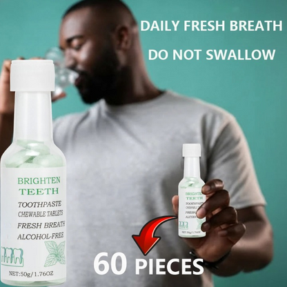 Brighten Teeth Chewable Toothpaste Tablets