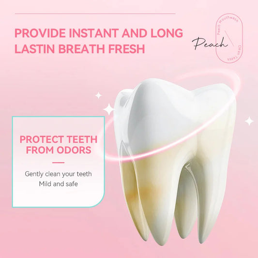 Peach Portable Mouthwash