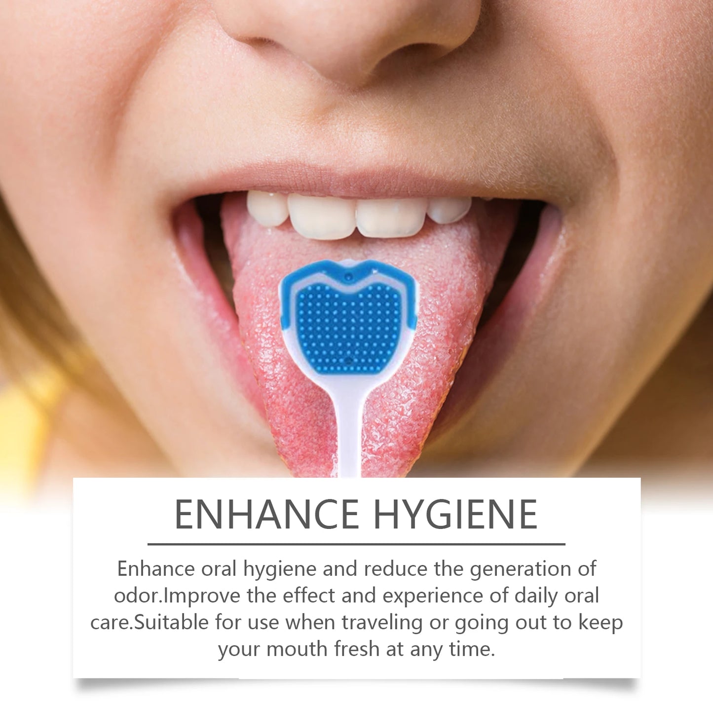 Tongue Cleaner Kit with Probiotic Cleansing Gel