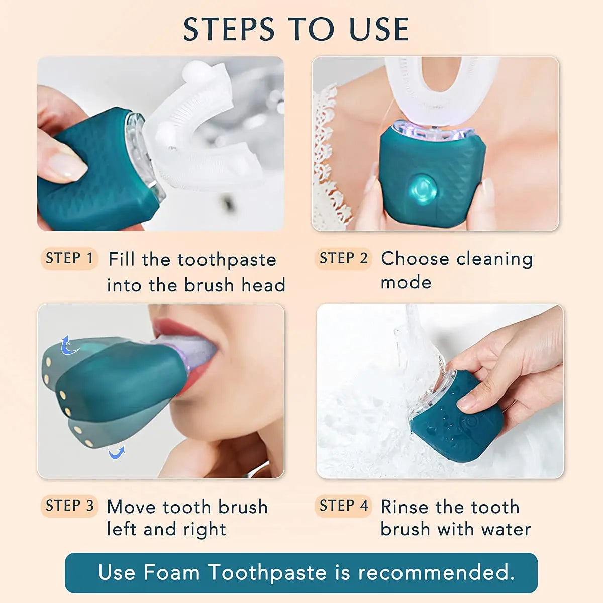 Adult U-Shaped Automatic Toothbrush