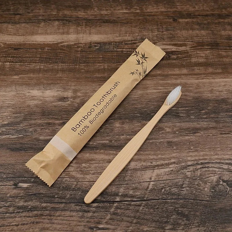 Bamboo Toothbrush Set