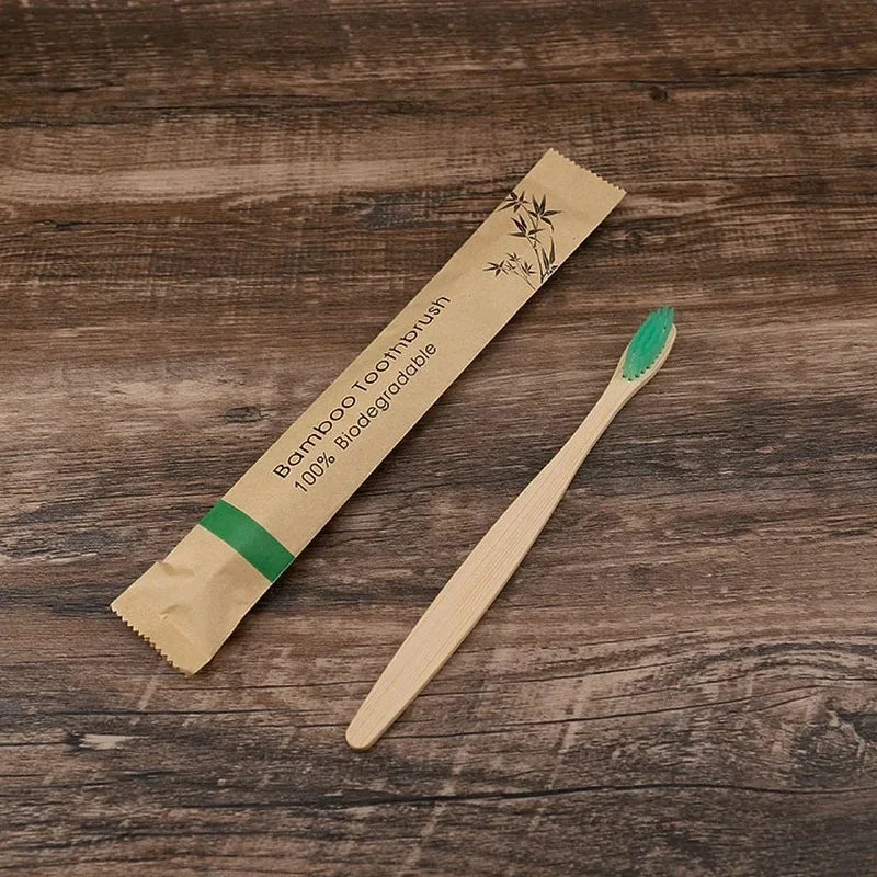 Bamboo Toothbrush Set